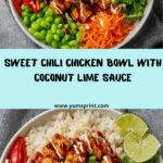 Sweet Chili Chicken Bowl with Coconut Lime Drizzle Recipe