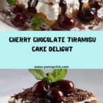 Cherry Chocolate Tiramisu Cake Recipe
