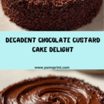 Rich Chocolate custard cake recipe