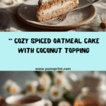Cozy Spiced Lazy Day Oatmeal Cake with Coconut Topping Recipe