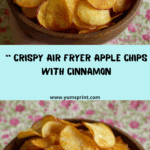 Air Fryer Apple Chips with Cinnamon Sugar Recipe
