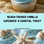 Beach-Themed Vanilla Cupcakes Recipe