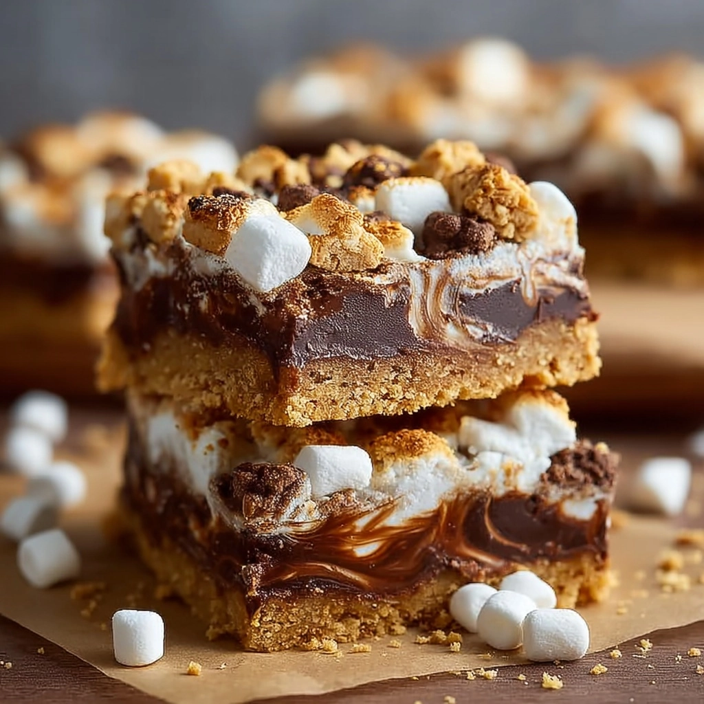 Gooey S'mores Chocolate Bars Recipe