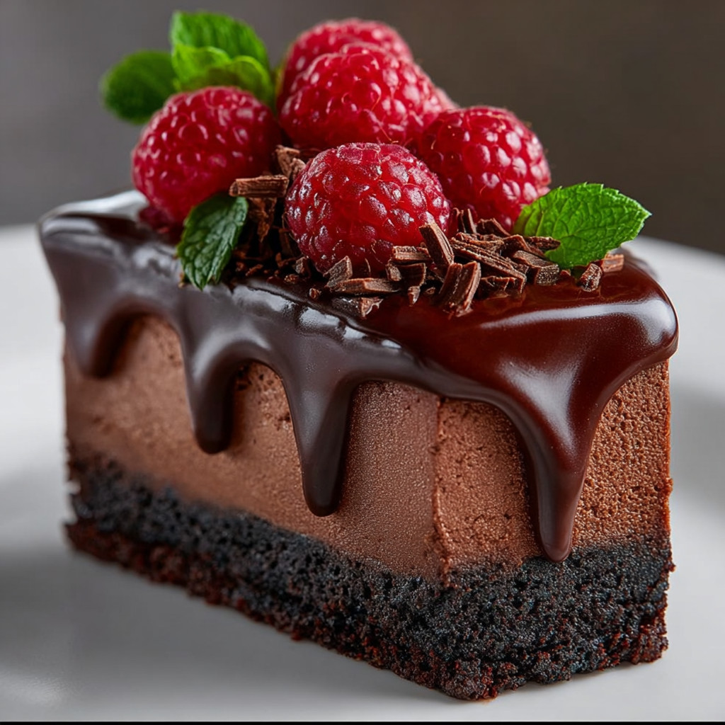 Dark Chocolate Raspberry Cheesecake Recipe 2 Dark Chocolate Raspberry Cheesecake Recipe - Recipe Image