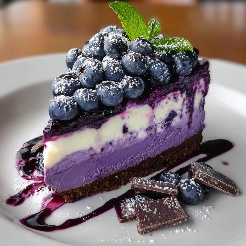 White Chocolate Blueberry Cheesecake Recipe - Recipe Image
