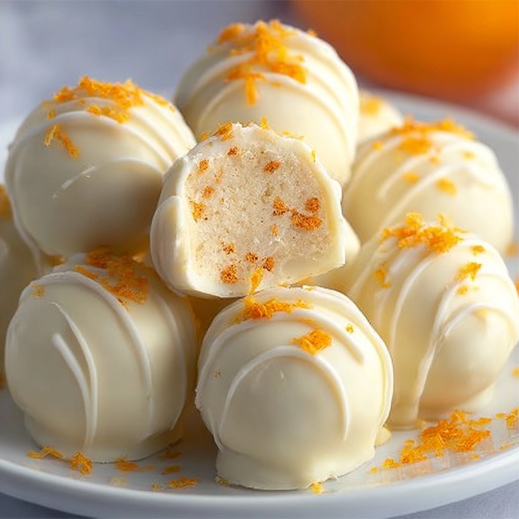 No-Bake Orange Creamsicle Truffles Recipe