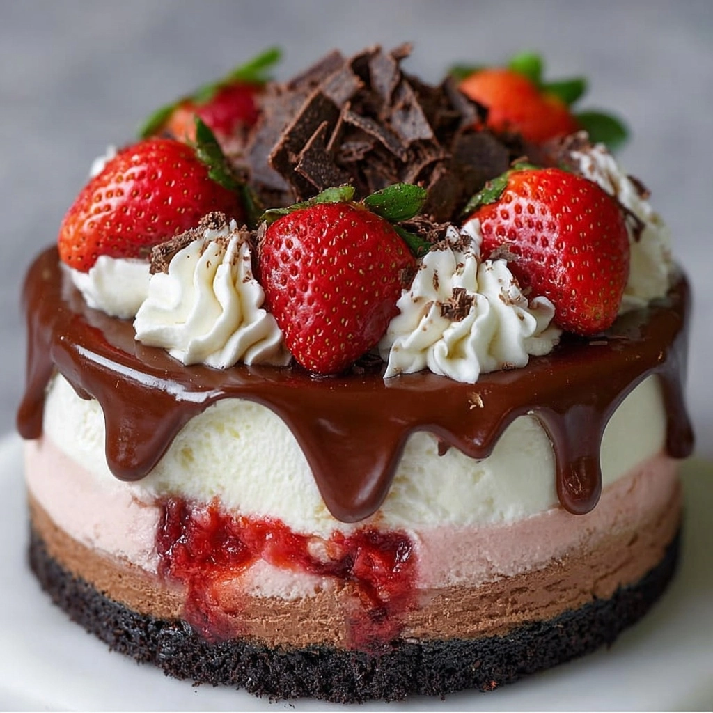 Chocolate Strawberry Cheesecake Recipe