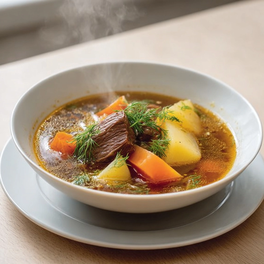 Beef Stew with Sauce and Vegetables Recipe