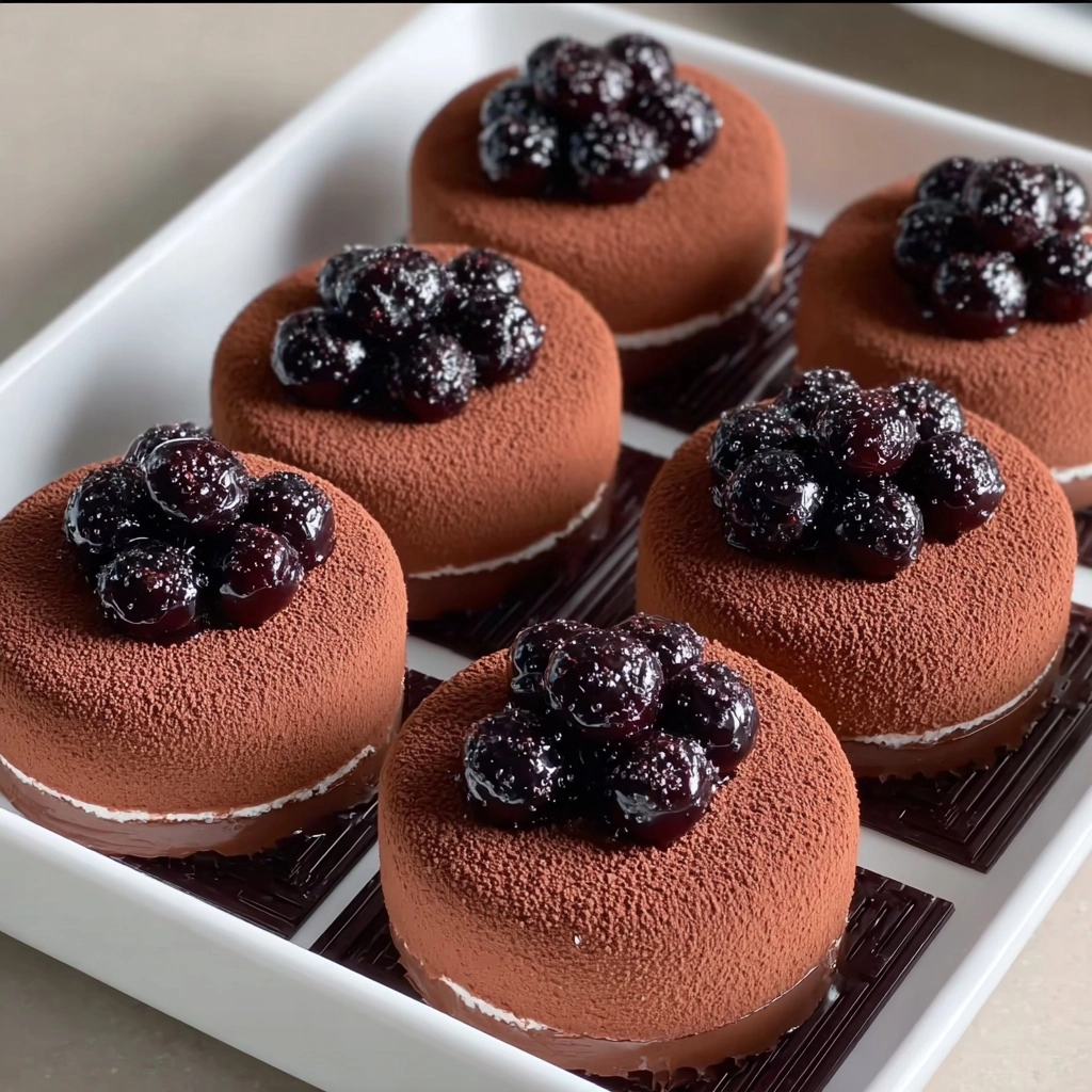 Mini Chocolate Mousse Boba Cakes Recipe - Recipe Image