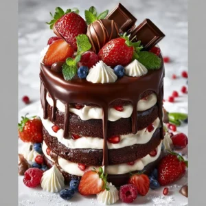 Chocolate Strawberry Layer Cake Recipe