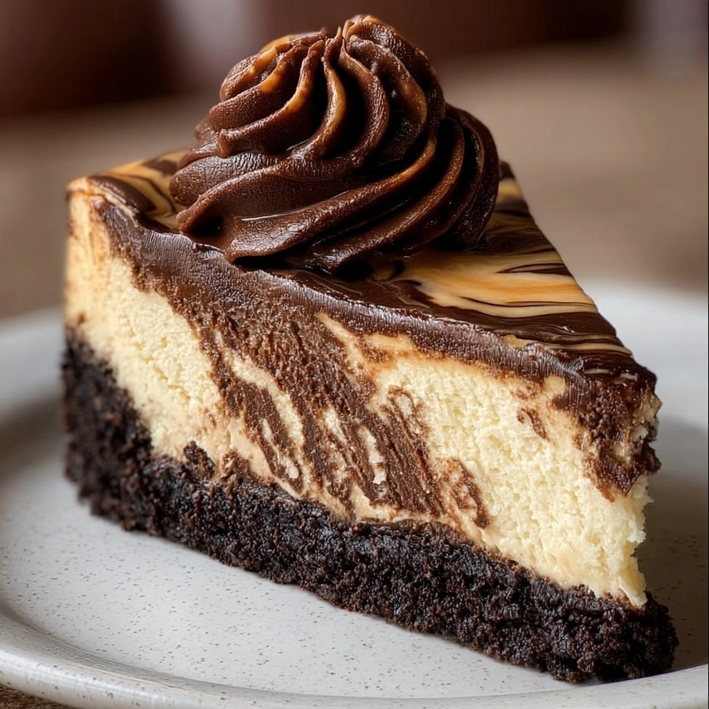 Chocolate Peanut Butter Swirl Cheesecake Recipe
