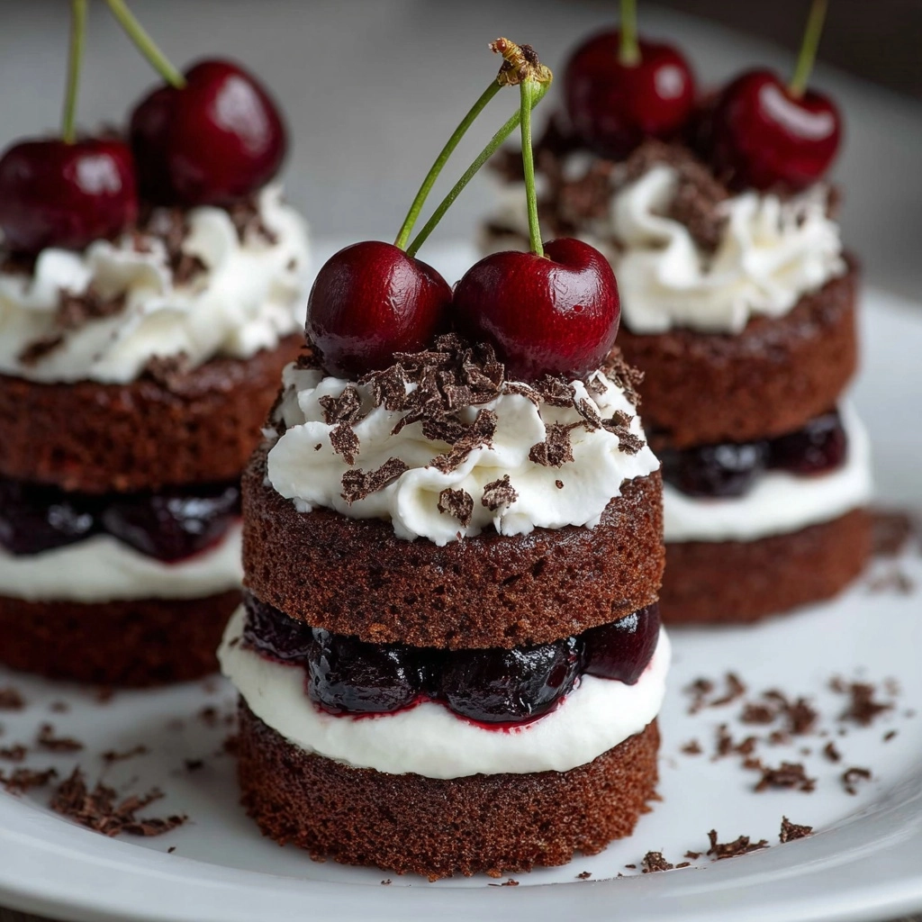 Mini Black Forest Cakes Recipe - Recipe Image