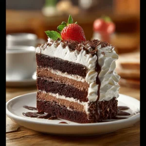 Chocolate Strawberry Layer Cake Recipe