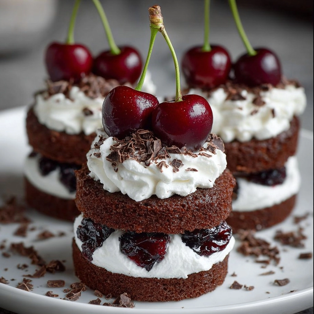 Mini Black Forest Cakes Recipe - Recipe Image