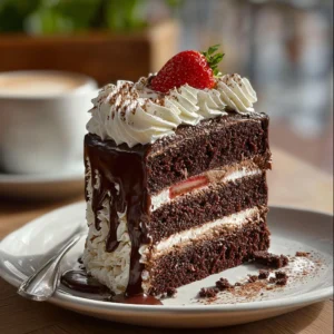 Chocolate Strawberry Layer Cake Recipe