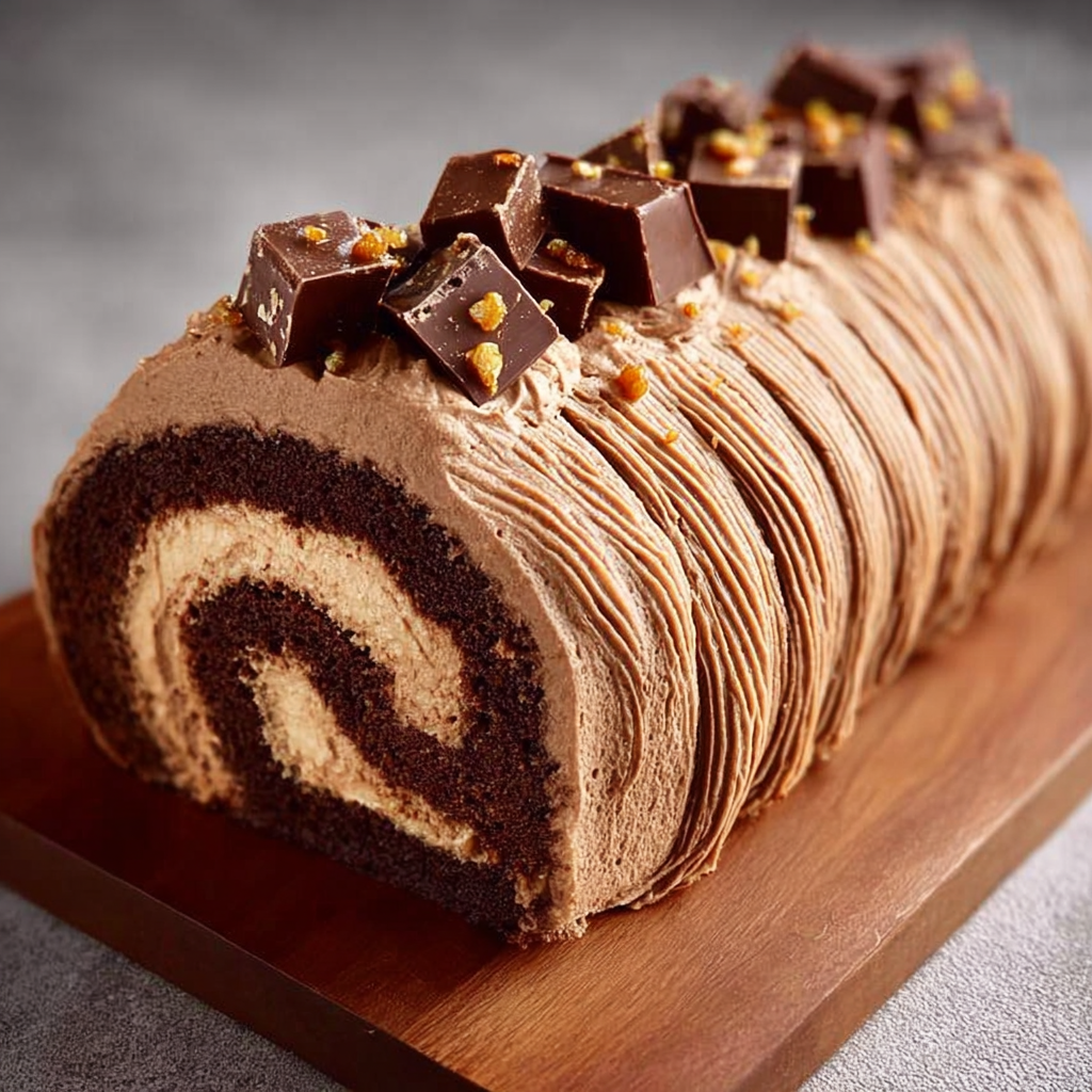 Chocolate Swiss Roll Cake Recipe - Recipe Image