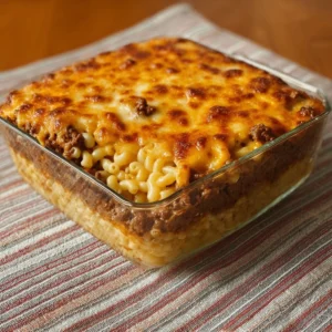 Mac and Cheese Meatloaf Casserole Recipe