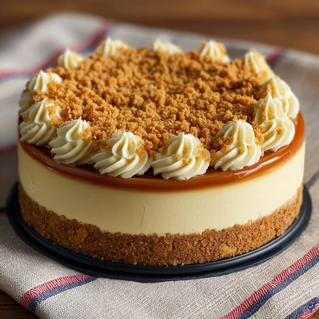 Butterscotch Cheesecake with a Buttery Crumble Recipe 2 Butterscotch Cheesecake with a Buttery Crumble Recipe - Recipe Image