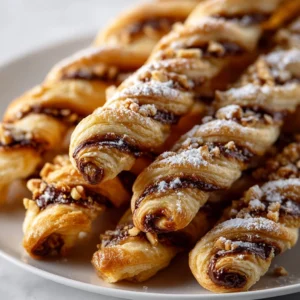 Chocolate Hazelnut Puff Pastry Twists Recipe