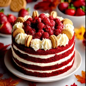 Red Velvet Raspberry Cake – A Romantic & Fruity Classic Recipe