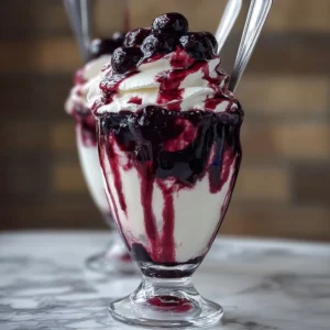 Berry Ice Cream Sundae with Vanilla & Whipped Cream Recipe