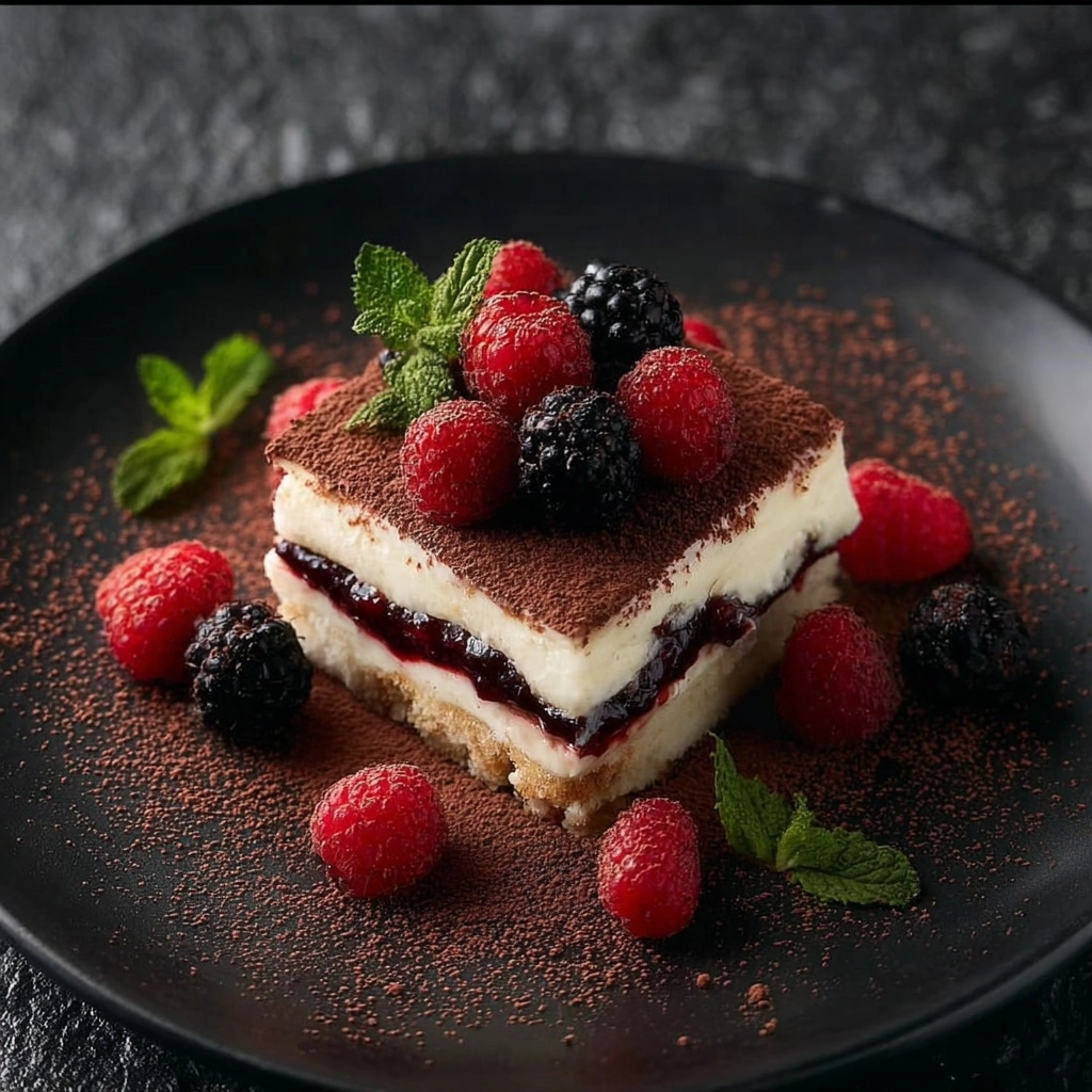 Berry Mascarpone Dessert Bars Recipe - Recipe Image
