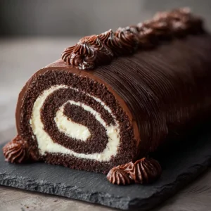 Chocolate Swiss Roll Cake Recipe