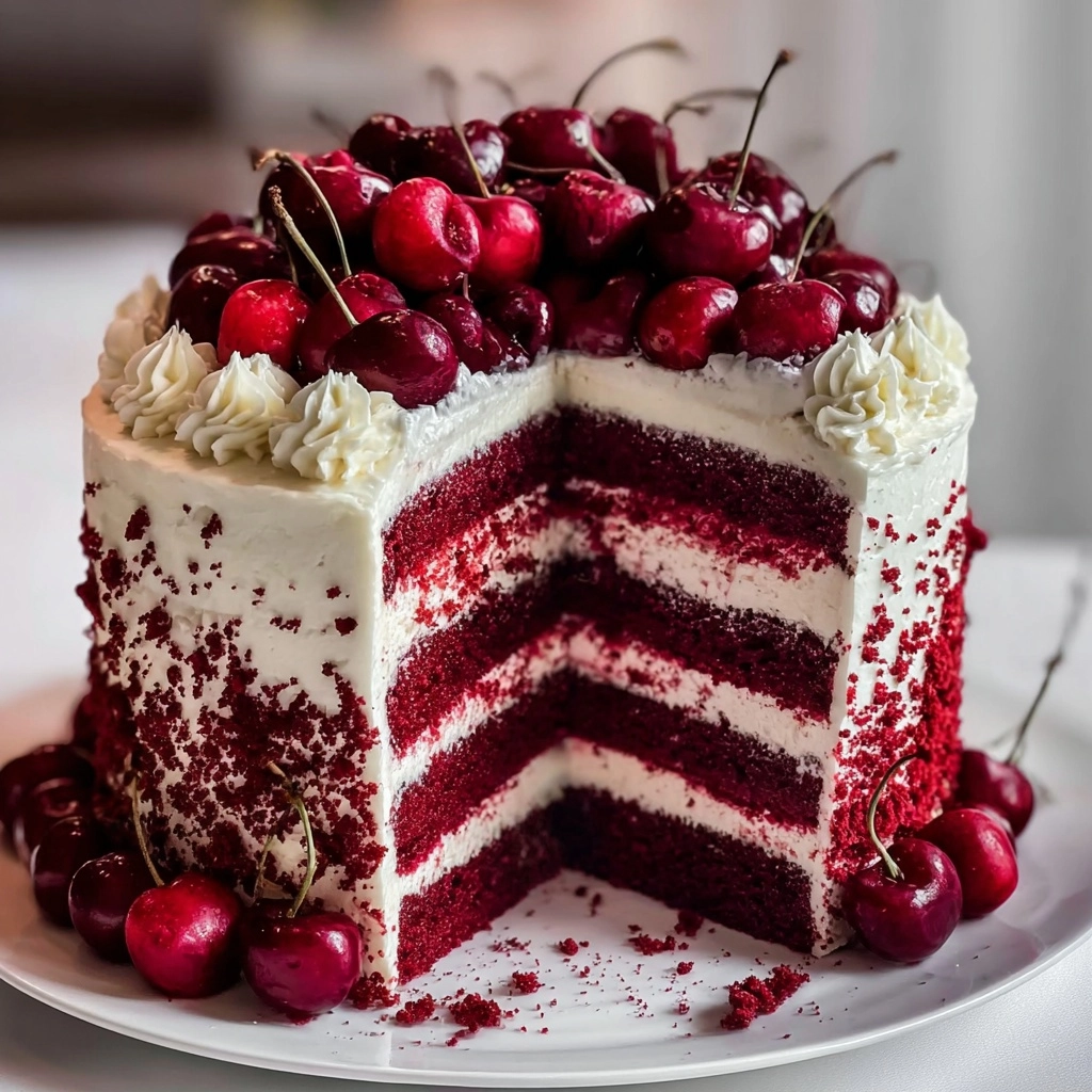 Delicious Cherry Cake with Cherry Cream Cheese Frosting** Recipe 3 Delicious Cherry Cake with Cherry Cream Cheese Frosting** Recipe - Recipe Image