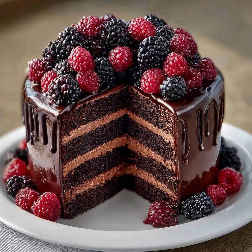 Black Forest Chocolate Cake** Recipe