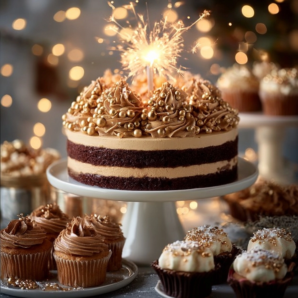 Festive Chocolate & Coffee Layer Cake Recipe