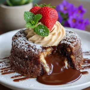 Peanut Butter Chocolate Lava Cake Recipe
