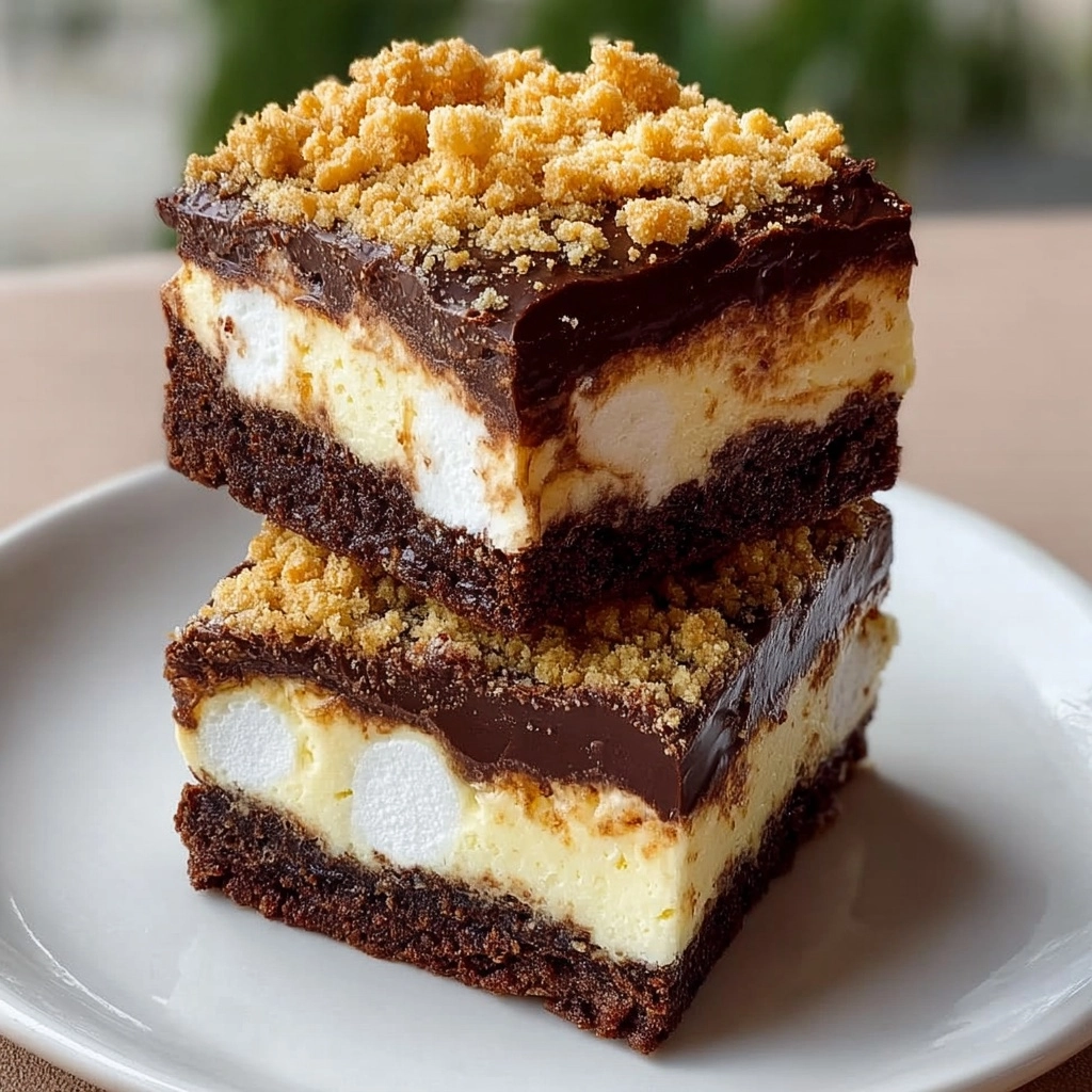 S’mores Brownie Bars Recipe - Recipe Image
