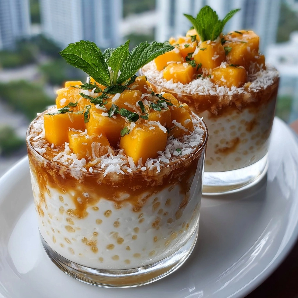 Mango Sticky Rice Parfaits Recipe 3 Mango Sticky Rice Parfaits Recipe - Recipe Image