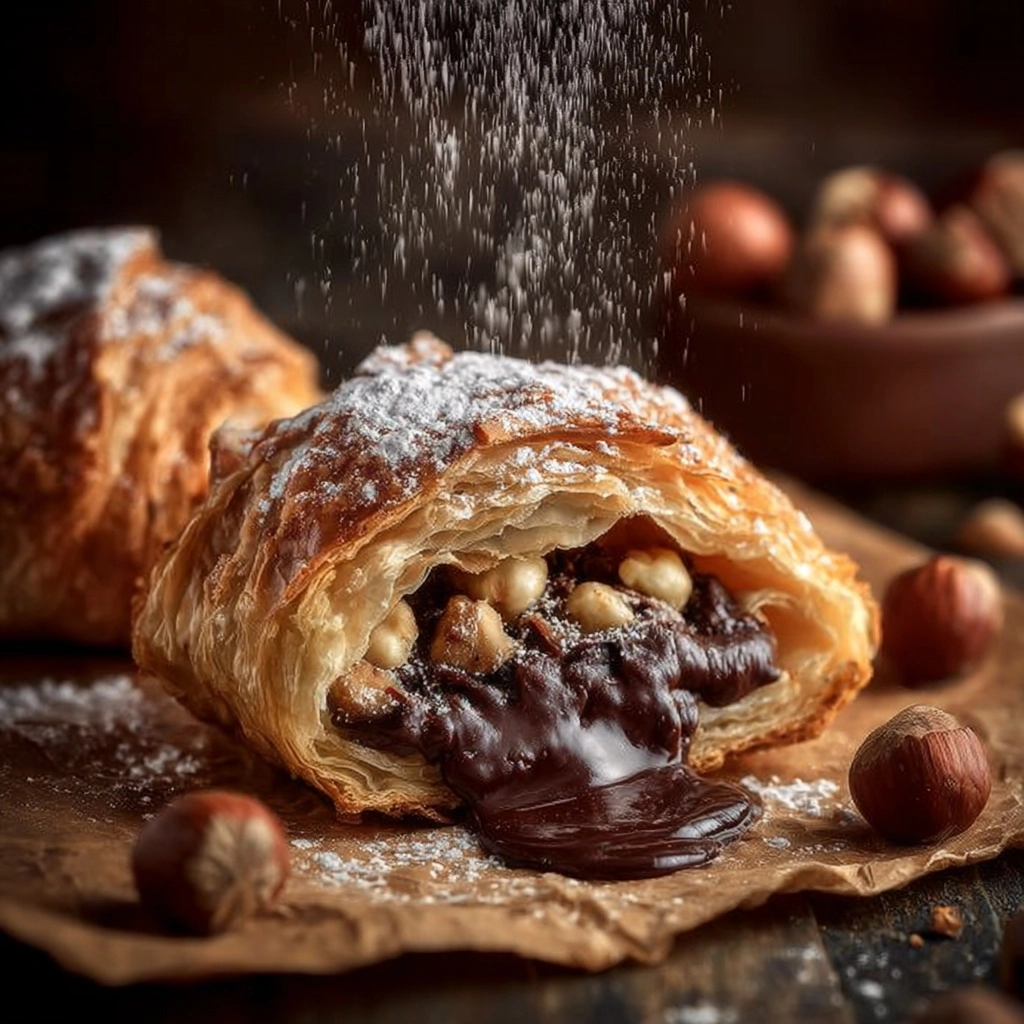 Gooey Hazelnut Lava Pastry Bites Recipe - Recipe Image