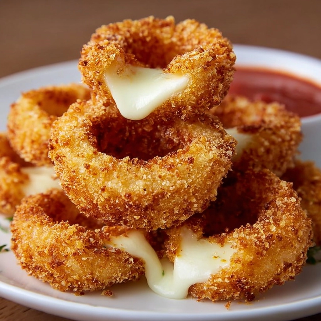 Mozzarella Stick Onion Rings Recipe 2 Mozzarella Stick Onion Rings Recipe - Recipe Image