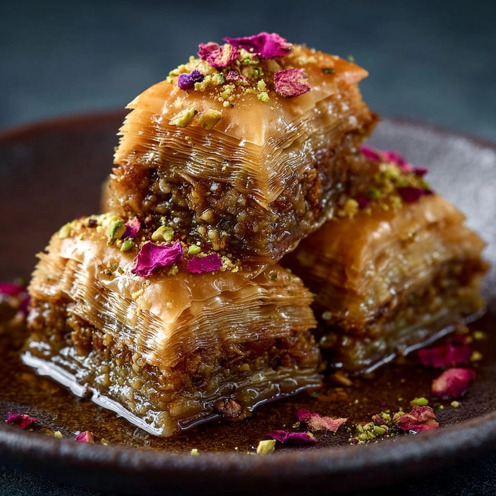 Cashew Rosewater Baklava Bites: Tiny Jewels of Sweet Magic! Recipe