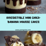 Mini Chocolate Banana Mousse Cakes Recipe