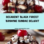 Black Forest Brownie Sundae Stack Recipe