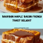 Bourbon Maple Bacon Stuffed French Toast with Vanilla Glaze Recipe