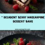 Berry Mascarpone Dessert Bars Recipe