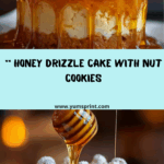 Honey Drizzle Cake with Nut Cookies Recipe