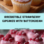 Strawberry Cupcakes with Pink Buttercream Recipe