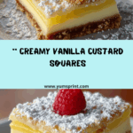 Vanilla Custard Cream Squares Recipe