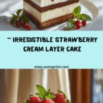 Strawberry Cream Layer Cake Recipe