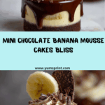 Mini Chocolate Banana Mousse Cakes Recipe