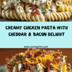 Creamy Chicken Pasta with Bacon, Cheddar & Ranch Recipe