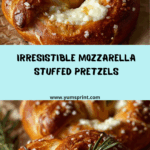 Mozzarella Stuffed Soft Pretzels Recipe