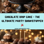 Double-Layer Chocolate Ganache Cake with Chocolate Curls Recipe