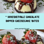 Chocolate Dipped Strawberry Cheesecake Bites Recipe
