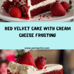 Red Velvet Cake with Strawberries Recipe